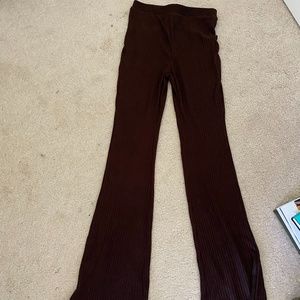 Brown flair pants